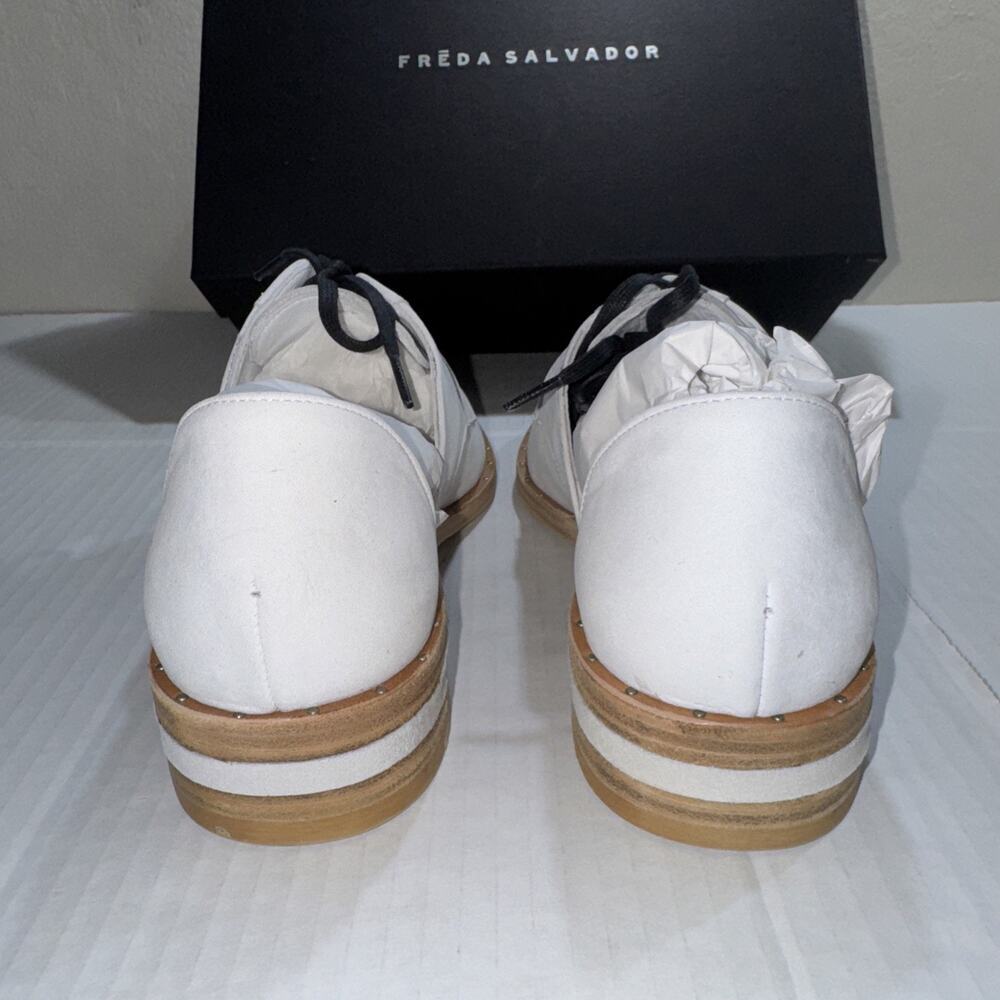 Freda Salvador Women's WIT D’Orsay Oxford Ivory Calf Size 5.5 - Picture 4 of 7